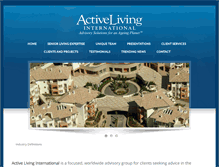 Tablet Screenshot of activelivinginternational.com